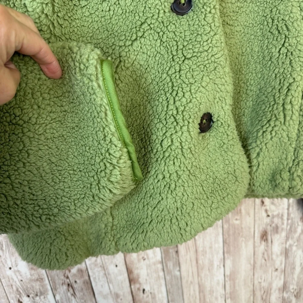 Free People‎ Joplin Cozy Sweet Pistachio Jacket Size Medium Women